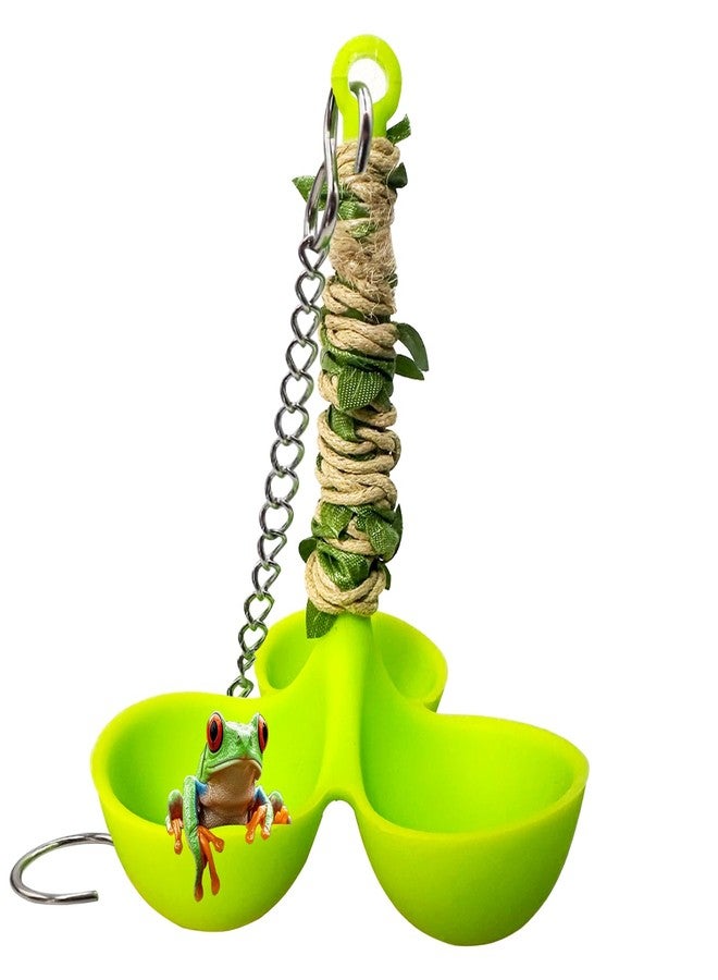 Delllala Frog Habitat Hammock with Suction Cup,Soft Silicone Tree Frogs Terrarium Accessories ，Applicable to Toad, Tadpole， Tree Frogs, Dwarf Frogs, Small Amphibians - Image 1